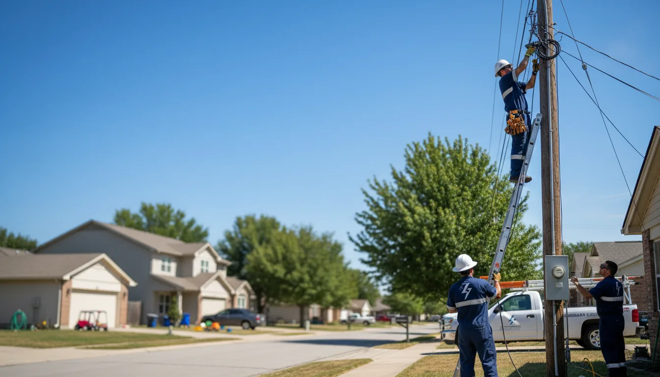 Residential electrician providing installation services in Menifee, AR